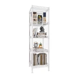 5 Tier Standing Shelving Metal Units, Adjustable Height Wire Shelf Display Ra.... Fixed Price $43.59.