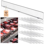 Yaocom 20 Pcs Retail Gondola Shelf Front Wire Fence Guard Rail 48" X 3", Grey. Fixed Price $205.74.