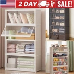 Display Cabinet Storage 7-TIER Shelves Clear Bookcase Stand Rack With Lid White. Fixed Price $37.59.