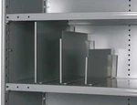 Hallowell 5240-1809-12HG Vertical Shelf Divider, 20 Ga., Gray, PK12. Fixed Price $110.00.