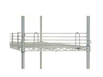 Nexel Wire Shelf Ledge, Silver Epoxy Finish, 30"W 4"H. Fixed Price $21.12.