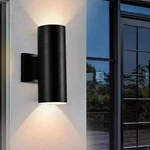 Cedar Hill 11 In. Cylinder Black Led Outdoor Wall Sconce Light Fixture 106002. Fixed Price $26.99.