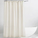 Kgorge Linen Shower Curtain 36X72" Waterproof Bathroom Accessory W/ Hooks. Fixed Price $37.31.