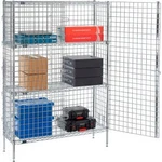 Nexel Security Wire Shelving Unit 2 Quick Adjust Shelves 36""WX14""DX66""H. Fixed Price $744.48.