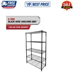 Hyper Tough Tier Wire Shelf Rack 36X16X72 1750LB Storage Unit Black. Fixed Price $79.92.