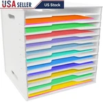 12 Layer A4 Paper Storage Rack Scrapbook Organizer Craft Table Display New. Fixed Price $57.06.