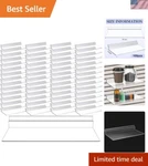 Versatile 4X10 Inch Clear Slatwall Shelves - 100 Sturdy Plastic Displays. Fixed Price $142.19.