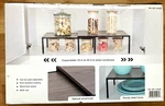 Smart Design Shelf Organizer 2 Shelves Extendable Steel Frame Natural Wood Look. Fixed Price $29.99.
