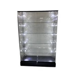 72-INCH Tempered Glass Tower Display Frameless Showcase With Led Lighting. Fixed Price $395.00.