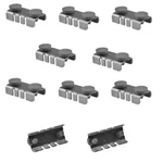 10 Pc Center Shelf Rest Clip & Rubber Cushion For Brackets To Hang Glass Wood. Fixed Price $16.50.