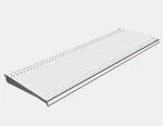 Lozier Corp TL315N White Tilt Metal Shelf 36" X 15" D In. 4 Pack New. Fixed Price $189.99.