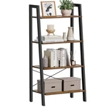 Vasagle Ladder 4TIER Bookshelf, Storage Rack, Bookcase With Steel Fram.... Fixed Price $54.05.