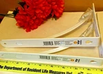 Blue Hawk Solid Steel Shelf Brackets Pair Of Decorative White 9" Arched New. Fixed Price $16.71.