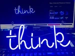 14"X6" Think Neon Sign Acrylic Light Lamp Glass Gift Bar Window Display ZS1561. Fixed Price $87.98.