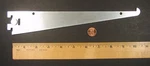 Garcy #689-10" Shelf Bracket, Steel, Medium-duty, Satin Zinc-plated, With Lip. Fixed Price $10.95.