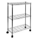 Best Oceanstar 3-TIER Shelving All-purpose Utility Cart, Chrome Free Shipping. Fixed Price $58.23.
