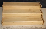 Seville Classics 3-TIER Expandable Bamboo Spice Rack Step Shelf Organizer. Fixed Price $19.99.