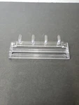 4.5" Slatwall Peg Board Clear Acrylilc Plastic Adapter Set Of 5PCS. Fixed Price $9.99.