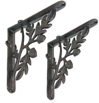 Nach Decorative Shelf Brackets, Pack Of 9 X 2.2 Inch, Black Cast Iron R.... Fixed Price $54.80.