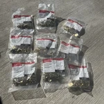 1/4" Rubbermaid Brass Shelf Supports 12- PIECES(H4) 4C26 Lot Of 9 Bags 108 Pcs. Fixed Price $39.99.