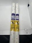 2 Magic Self Adhesive Shelf & Drawer Liner Covering 9' X 18" White Floral. Fixed Price $16.99.