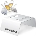Chambong Wine Metal Stand White Powder Coated Steel Holder New!. Fixed Price $21.98.