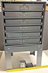 Durham Mfg 321B-95 Hd Large Slide Rack, 6 Drawers, Organizer, Steel CABINET.09. Fixed Price $250.00.