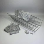 Quantum (5 Shelves) Stacking Baskets Display W/ 30 Dividers 20"X16" Gray 2036BC. Fixed Price $235.20.