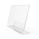 11X8.5 Clear Sign Holder Business Card Acrylic Literature Display Marketing. Fixed Price $15.30.