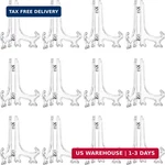 12 Pack Plastic Easel Display Plate Stands Photo Holder Picture Frame Rack. Fixed Price $16.69.