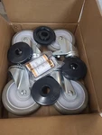 Nexel 500592 *new* 5" Stem Casters Set Of 4 Polyurethane Brakes 1200 Lbs Cap. Fixed Price $45.00.