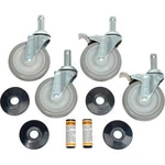 Nexel Stem Casters Set (4) 5"" Polyurethane Wheel With Brakes 1200 Lb Capacity. Fixed Price $60.40.