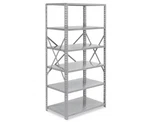 Safco Industrial Steel Shelving Sz 36 X 24 75", Grey 6267. Fixed Price $273.28.