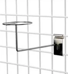 Set Of 1 Hat Racks Wire Grid Wall Cap Slat Panels Chrome Display Hook Retail. Fixed Price $14.00.