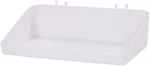 Lot Of 10 Slatwall Trays Acrylic White 6 X 12 3 Plastic Wire Grid Pegboard. Fixed Price $95.99.