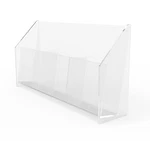 3-POCKET Acrylic Clear Display Countertop Brochure Literature Magezine Holder. Fixed Price $11.97.
