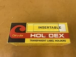 12X Hol-dex Insertable Label Holders 6" Long Strips. Fixed Price $13.88.