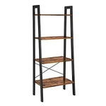Vasagle Ladder 4-TIER Bookshelf, Storage Rack, Bookcase With Steel Frame,. Fixed Price $88.19.