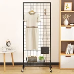 Panels 2X 5.5FT Display Stand With Rack Metal. Fixed Price $43.99.