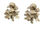 Antique Drapery Rod Co. Romance Brackets Bronze New Open Small Old World Ornate. Fixed Price $60.00.