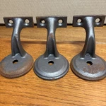 Akron Fittings #8 Iron Handrail Brackets (lot Of 3) LENGTH,2 3/4 Base Dia.. Fixed Price $8.00.