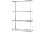 Lorell Industrial Wire Shelving Starter Kit Shelf/post 36"X18" Ce 84187. Fixed Price $209.99.