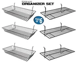 Only Hangers Garage Organizer Value Pack With 3 Shelves And Steel Baskets. Fixed Price $55.58.
