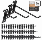 2/4/6 Inch Hooks, 60 Pack Heavy Duty Black Display For. Fixed Price $25.00.