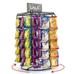 Chip Display Stand, 5 Tiers Clips Snack Retail Rack, 360 Rot.... Fixed Price $35.99.