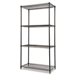 Alera Nsf Certified Industrial 4-SHELF Wire Shelving Kit, 36W X 18D 72H, Black. Fixed Price $160.23.