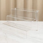888 Display Three-tier Acrylic Step Ultra Clear And Versatile Risers.... Fixed Price $36.95.