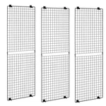 Uimoso Set Of 3 Wall Grid Panels 2X6 Ft Wire Display Racks Black Finish. Fixed Price $68.59.