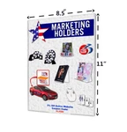 8.5"W X 11"H Tru-vu Wall Mount Ad Frame Sign Holder Lot Of 2. Fixed Price $36.39.