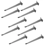10" Slatwall Shelf Bracket, Chrome, Hanger Display Panel 20 Pc Set. Fixed Price $73.50.